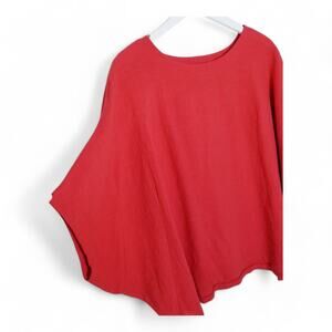 IZURIA Top Vermilion Lagenlook Cocoon 100% Cotton - Size 2XL